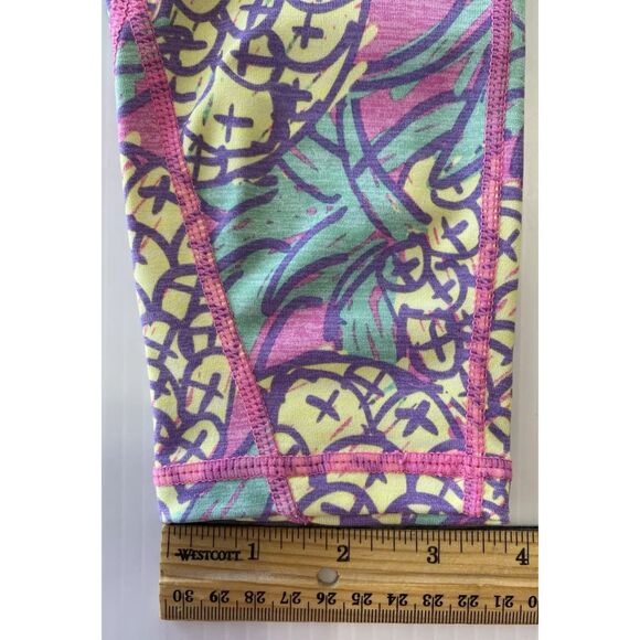 Ivory Ella Pineapple Print fold Over Waistband Capri Leggings Women/Juniors  XS - Picture 9 of 9